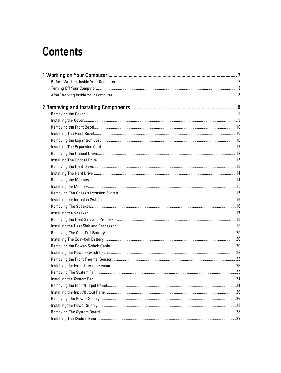 Dell OptiPlex 3010 (Mid 2012) User Manual | Page 3 / 61