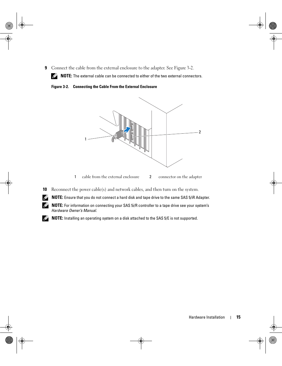 Dell Serial Attached SCSI Host Bus Adapter 5i Integrated and 5E Adapter User Manual | Page 17 / 58