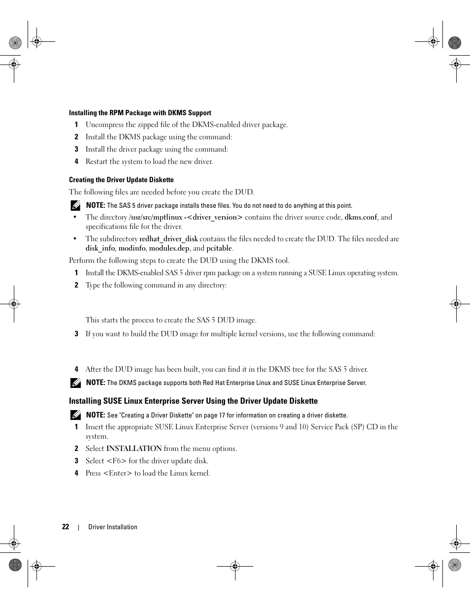 Dell Serial Attached SCSI Host Bus Adapter 5i Integrated and 5E Adapter User Manual | Page 24 / 58