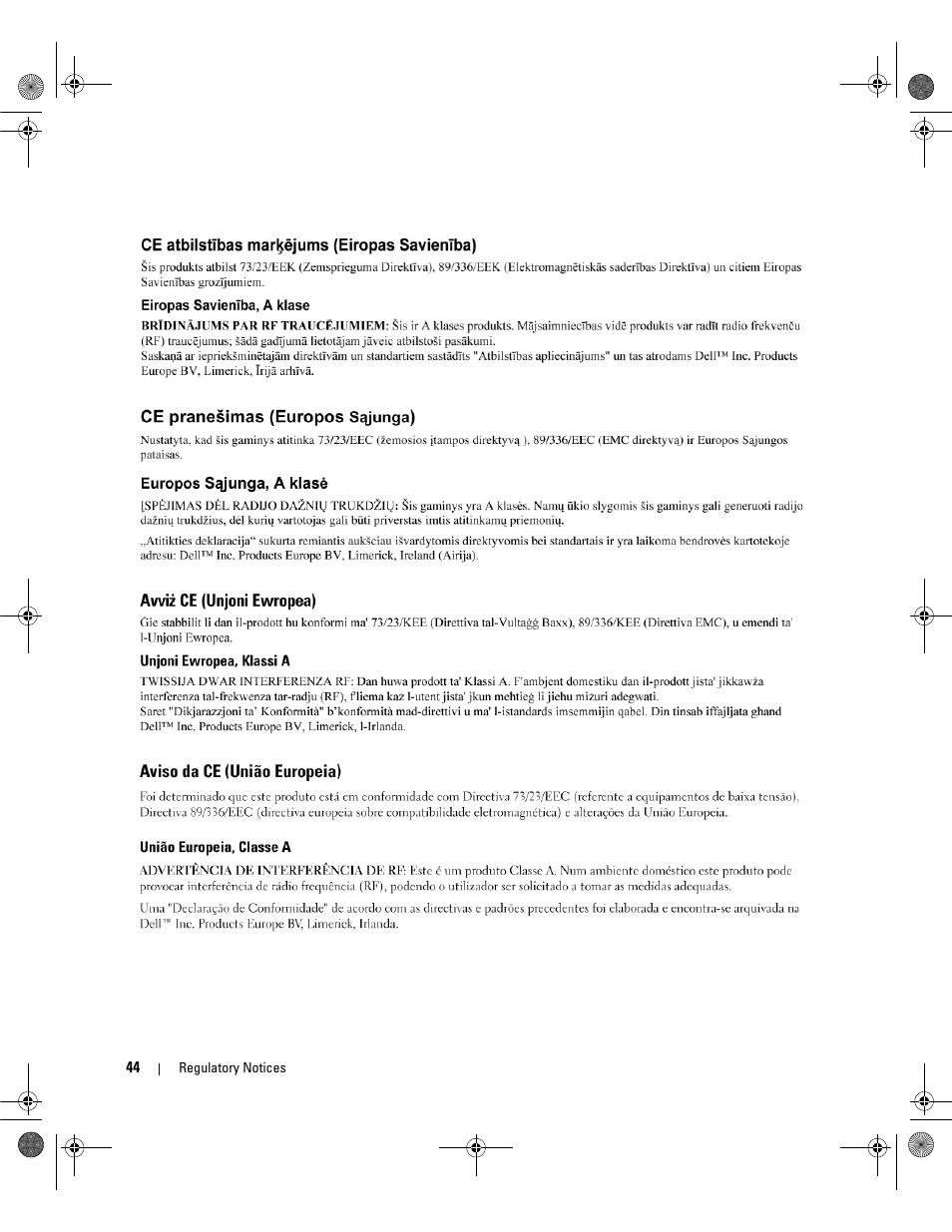 Dell Serial Attached SCSI Host Bus Adapter 5i Integrated and 5E Adapter User Manual | Page 46 / 58