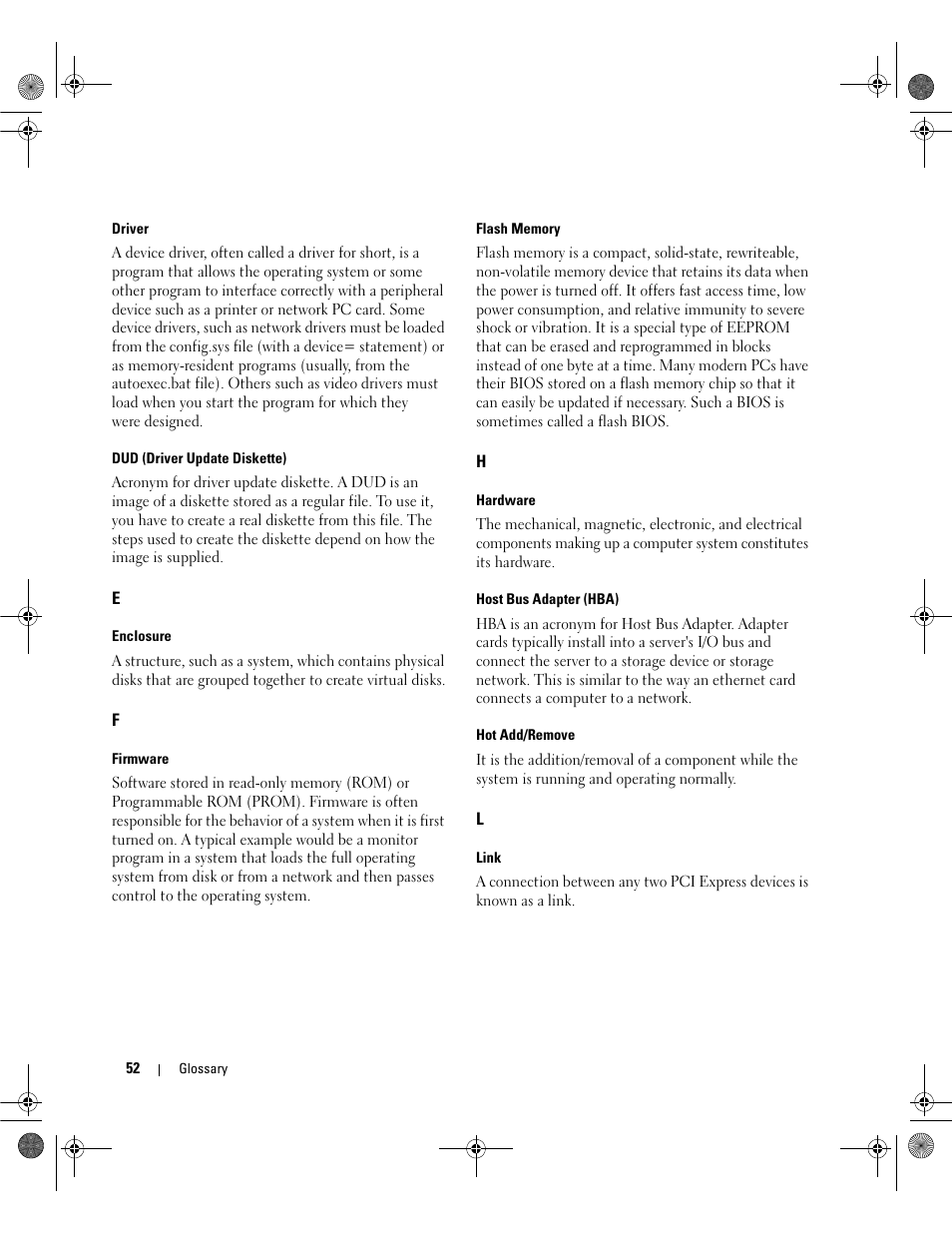 Dell Serial Attached SCSI Host Bus Adapter 5i Integrated and 5E Adapter User Manual | Page 54 / 58