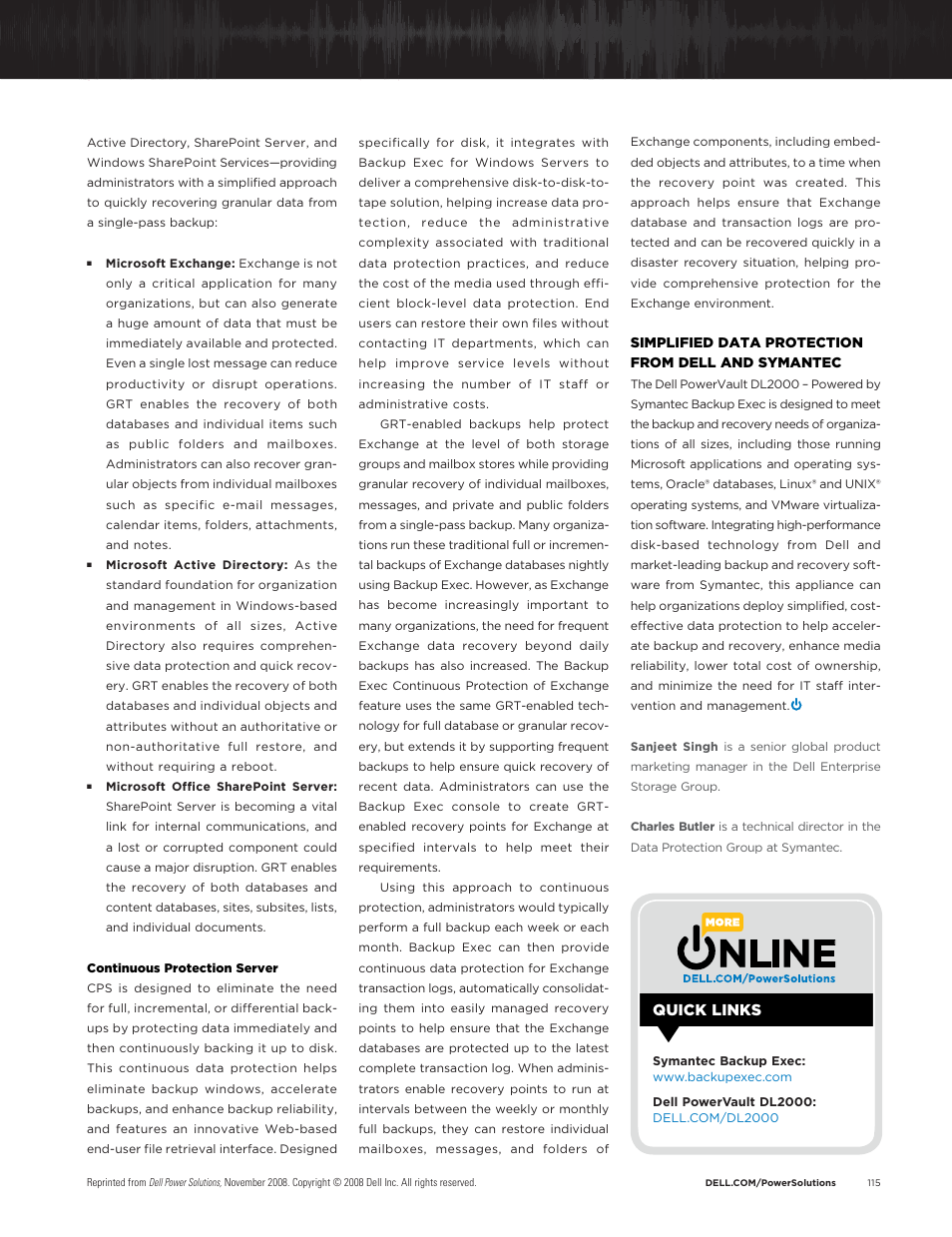 Quick links | Dell PowerVault DL2200 User Manual | Page 4 / 4