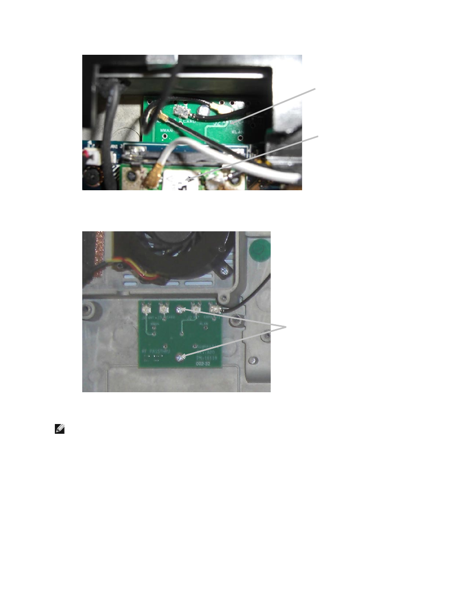 Nstalling the, Assthru, Oard | 2 installing the rf passthru board | Dell Latitude D630 XFR (Early 2008) User Manual | Page 103 / 106