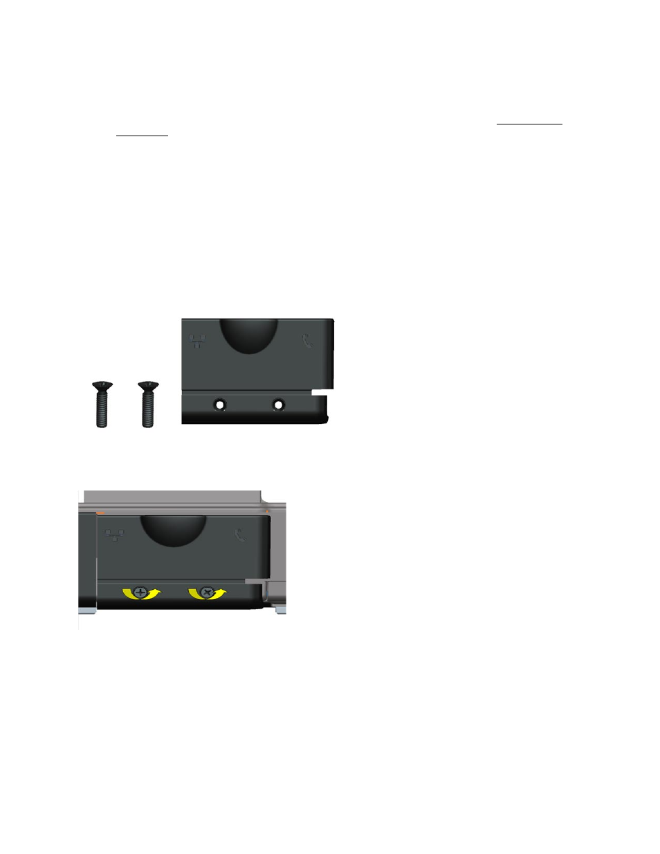 Port covers, Omms, 6 port covers | 1 comms door, 1 removing the comms door | Dell Latitude D630 XFR (Early 2008) User Manual | Page 21 / 106