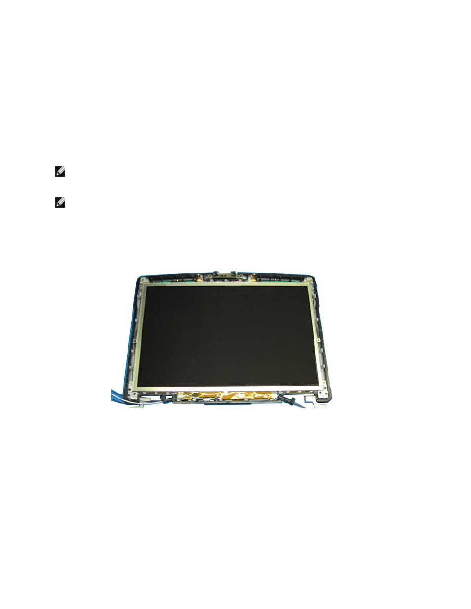 Nstalling the, Isplay, Anel | 6 installing the display panel | Dell Latitude D630 XFR (Early 2008) User Manual | Page 65 / 106