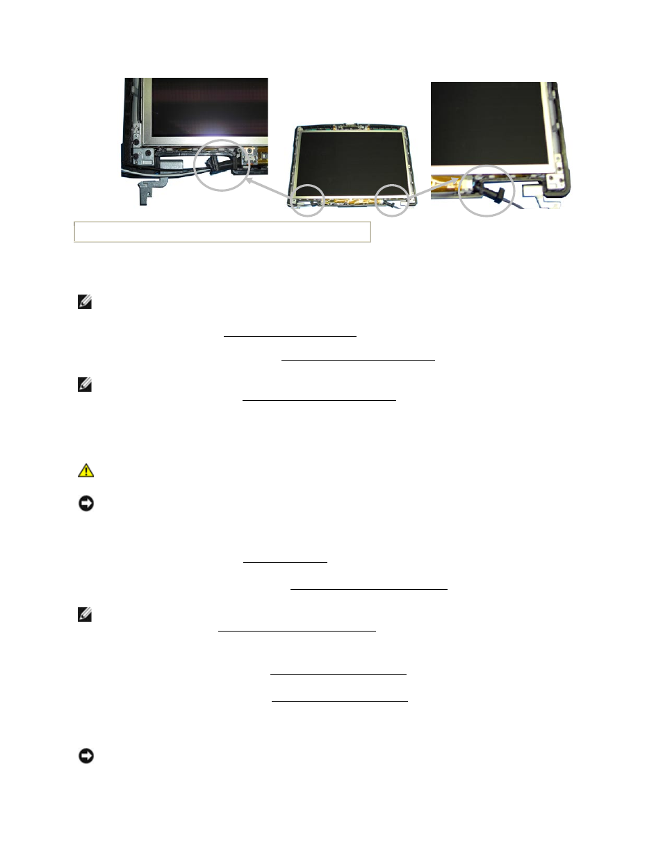 Emoving the, Isplay, Over | Nstalling the, Display top cover, Assembly), 7 removing the display top cover, 8 installing the display top cover | Dell Latitude D630 XFR (Early 2008) User Manual | Page 66 / 106