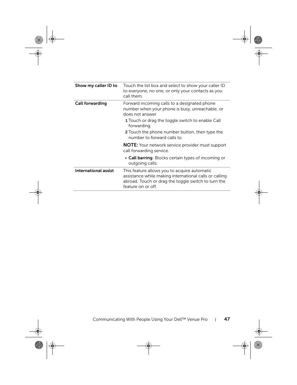 Dell Mobile Venue Pro User Manual | Page 47 / 107