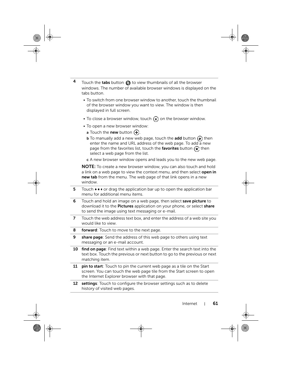 Dell Mobile Venue Pro User Manual | Page 61 / 107