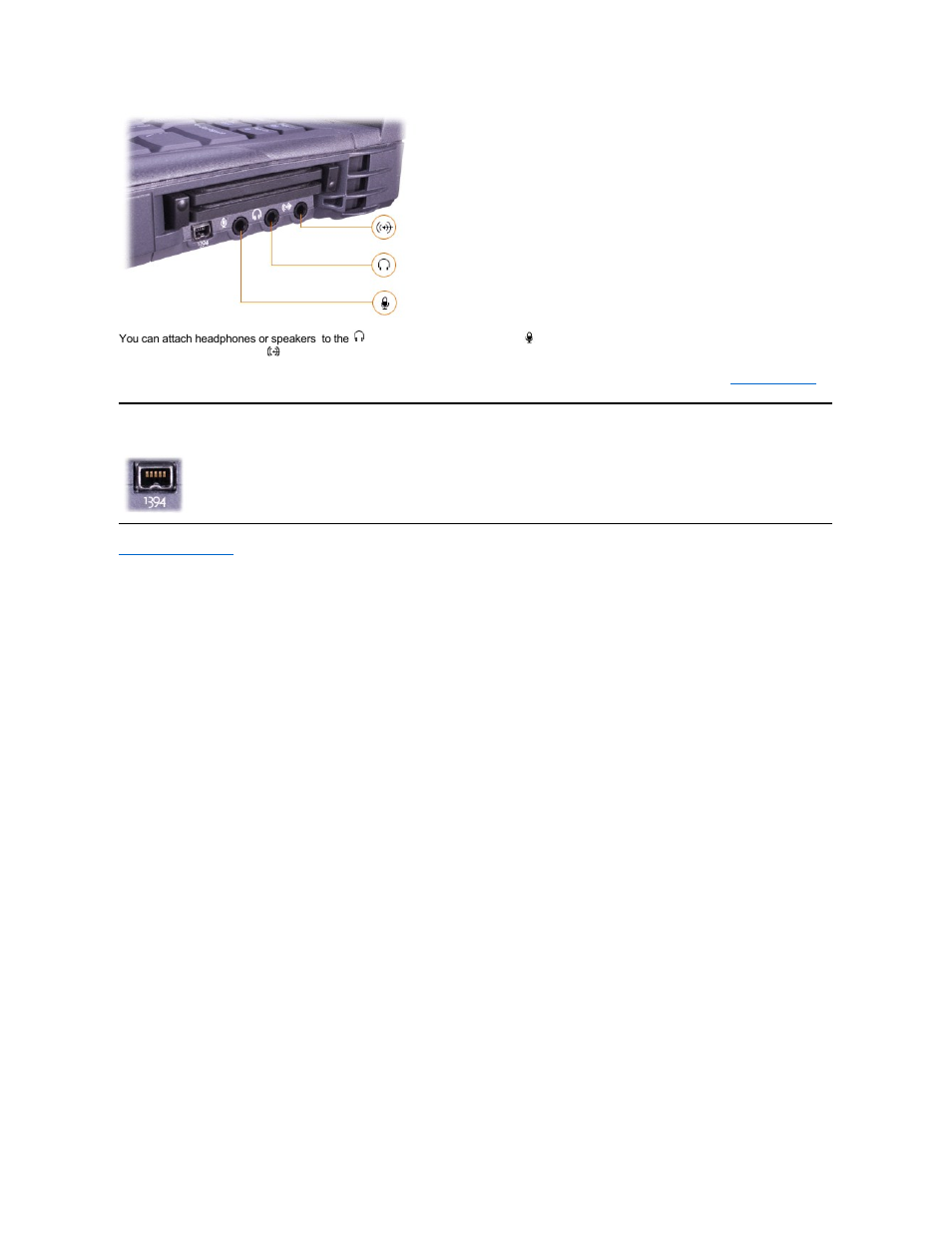 Ieee 1394 devices, Ieee 1394 connector | Dell Precision M40 User Manual | Page 12 / 100
