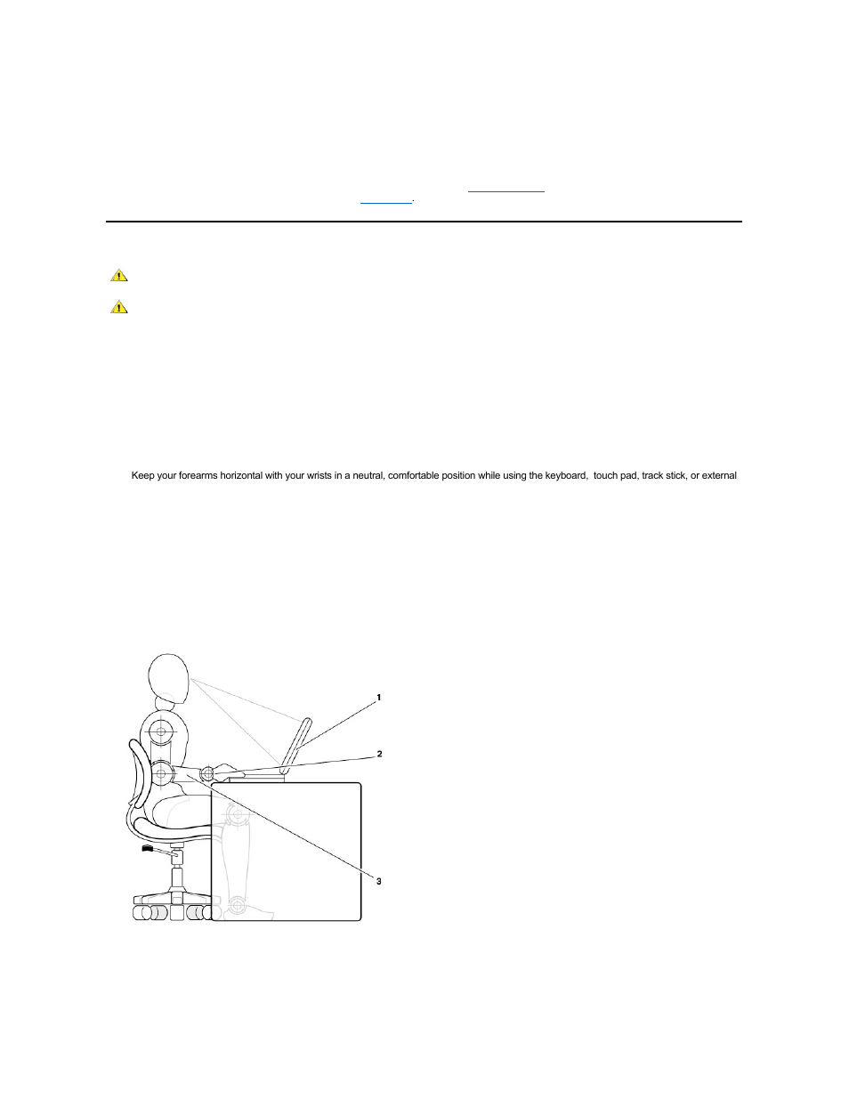 Ergonomic computing habits | Dell Precision M40 User Manual | Page 42 / 100