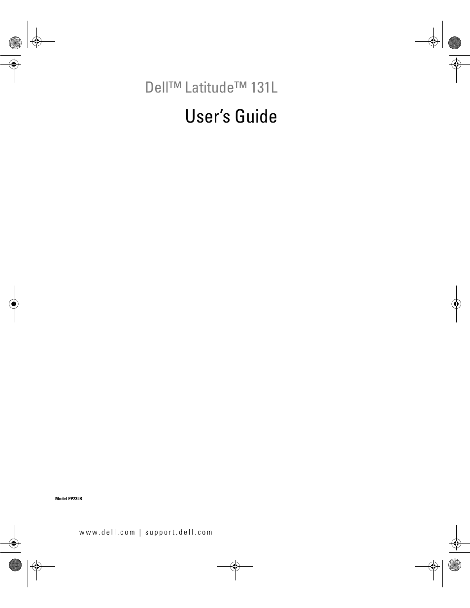 Dell Latitude 131L User Manual | 168 pages