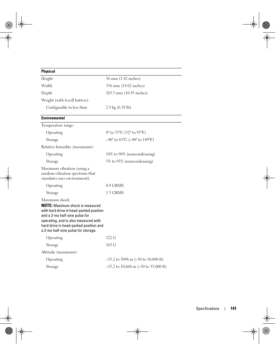 Dell Latitude 131L User Manual | Page 141 / 168