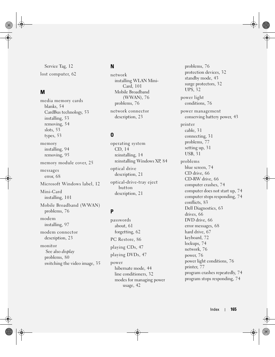 Dell Latitude 131L User Manual | Page 165 / 168