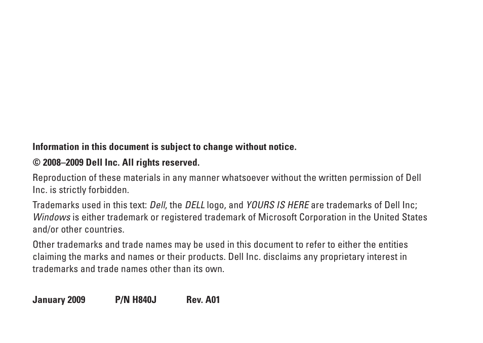 Dell Inspiron Mini 9 (910, Late 2008) User Manual | Page 20 / 22