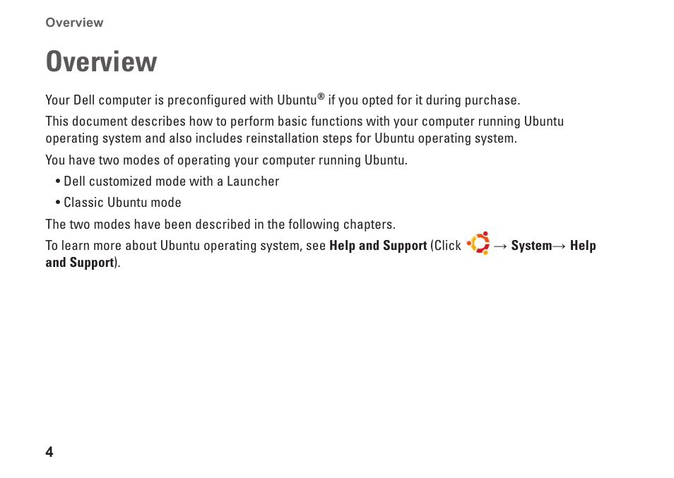 Overview | Dell Inspiron Mini 9 (910, Late 2008) User Manual | Page 4 / 22