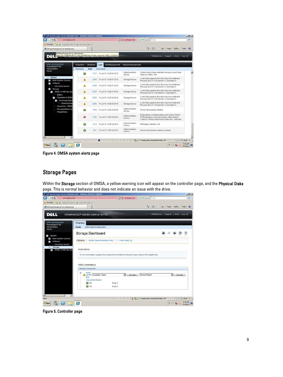 Storage pages | Dell POWEREDGE R720 User Manual | Page 9 / 15