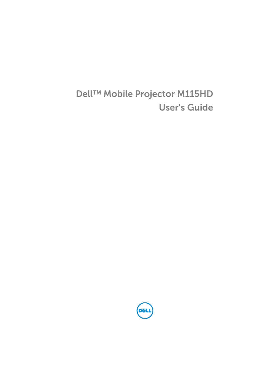 Dell Mobile Projector M115HD User Manual | 64 pages