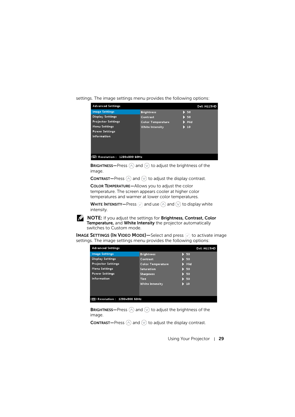 Dell Mobile Projector M115HD User Manual | Page 29 / 64