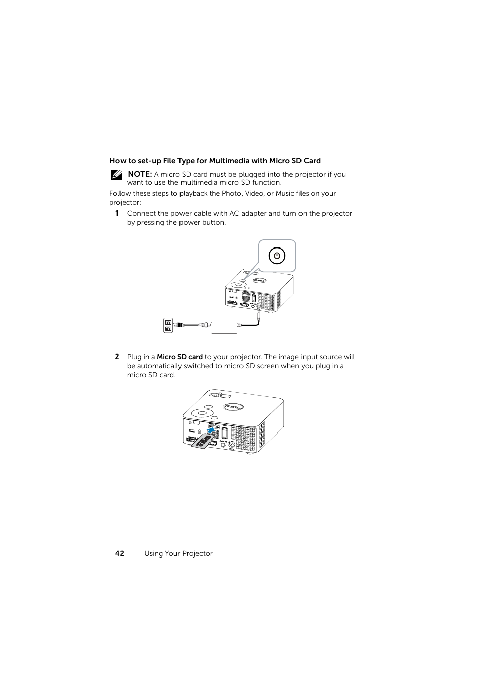 Dell Mobile Projector M115HD User Manual | Page 42 / 64