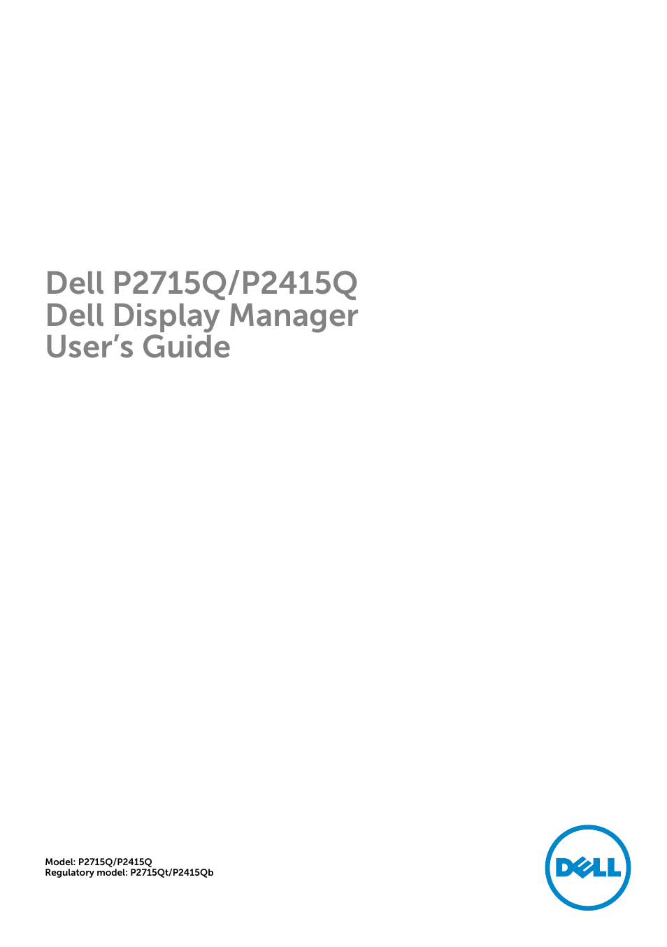 Dell P2415Q Monitor User Manual | 10 pages