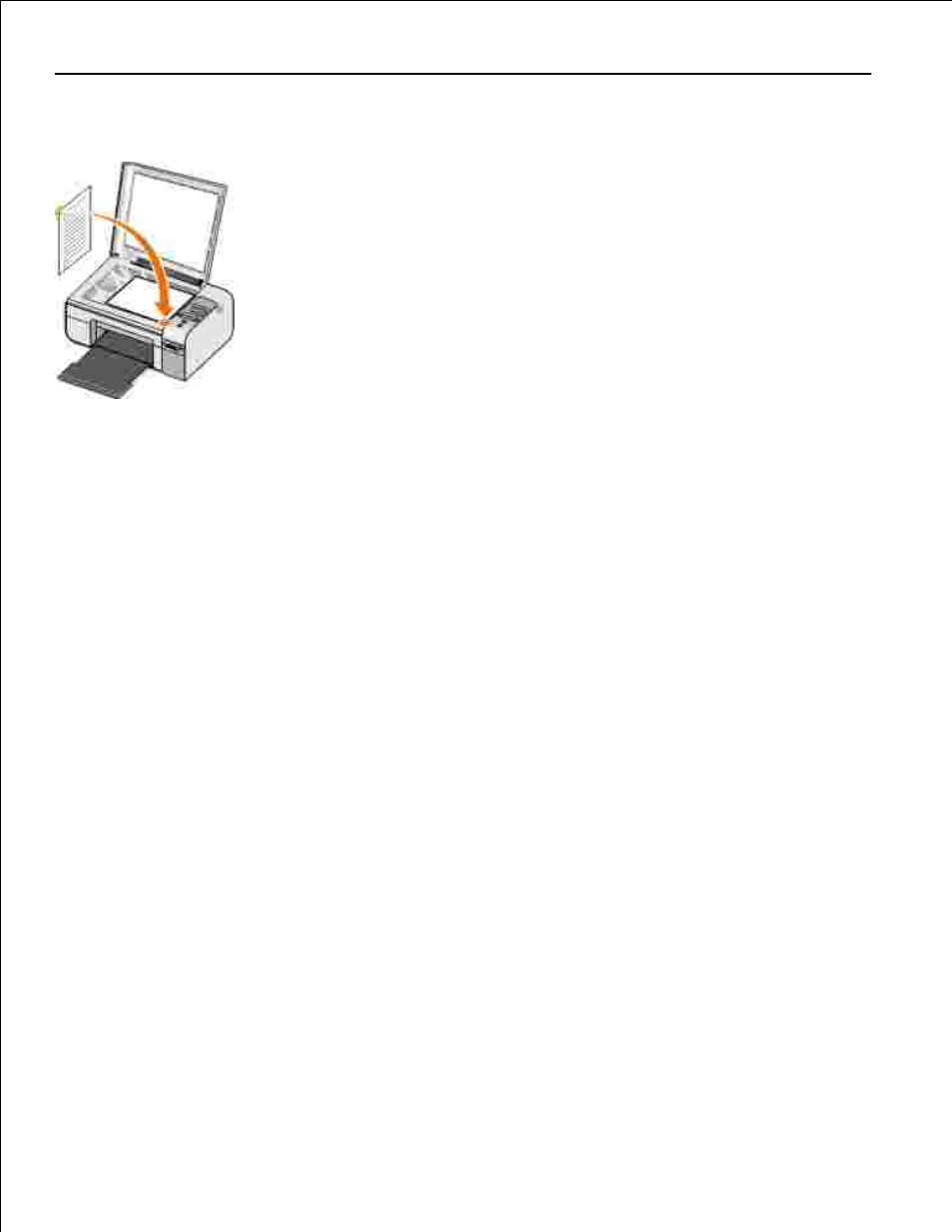 Loading original documents on the scanner glass | Dell 926 All In One Inkjet Printer User Manual | Page 19 / 108