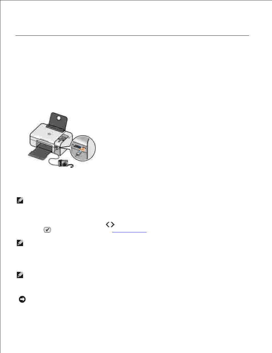 Printing photos from a pictbridge-enabled camera | Dell 926 All In One Inkjet Printer User Manual | Page 23 / 108