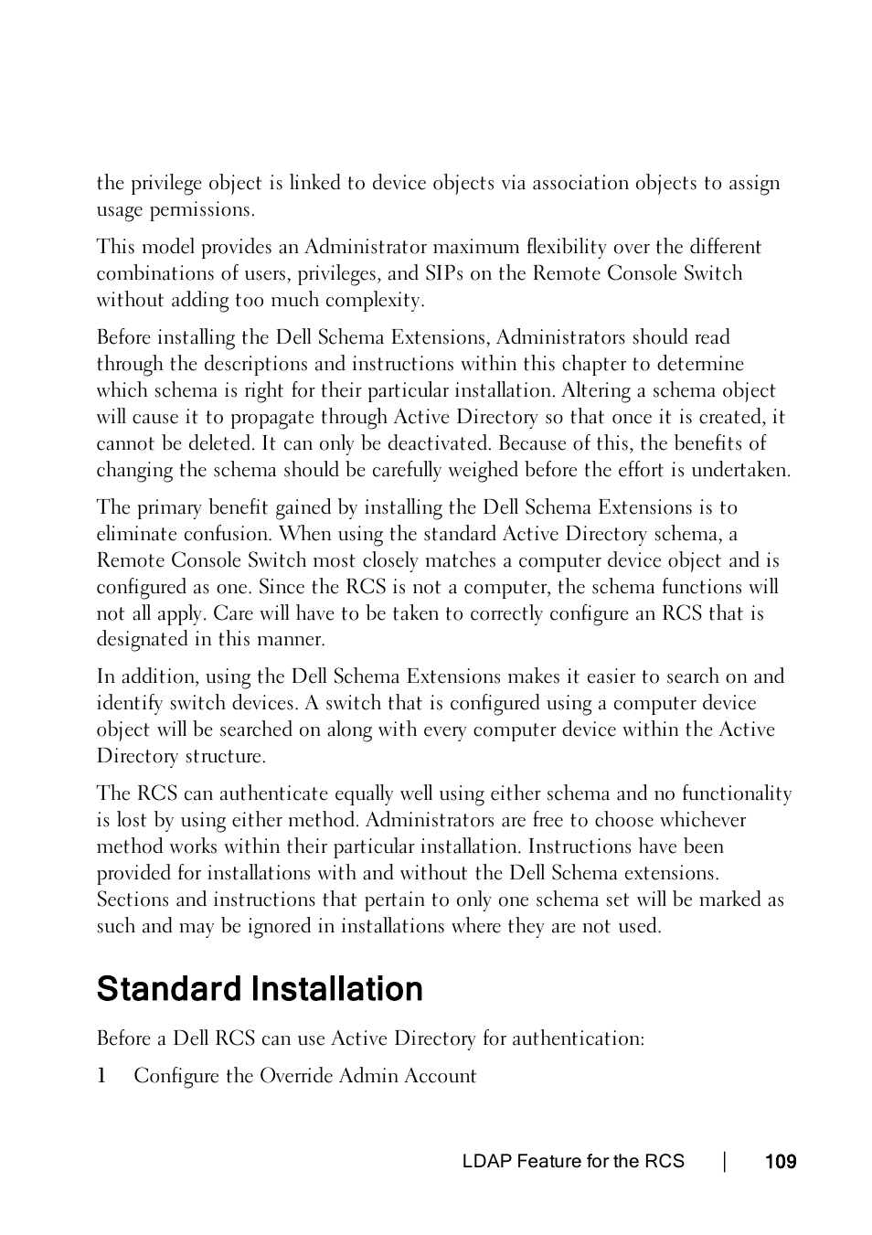 Standard installation | Dell KVM 2162DS User Manual | Page 119 / 188