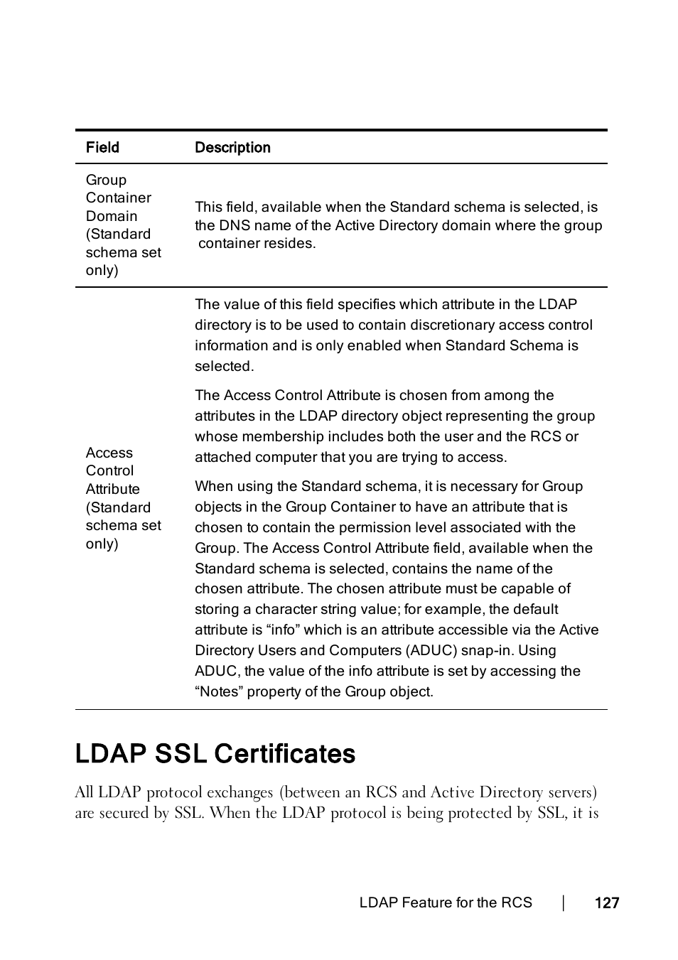 Ldap ssl certificates | Dell KVM 2162DS User Manual | Page 137 / 188