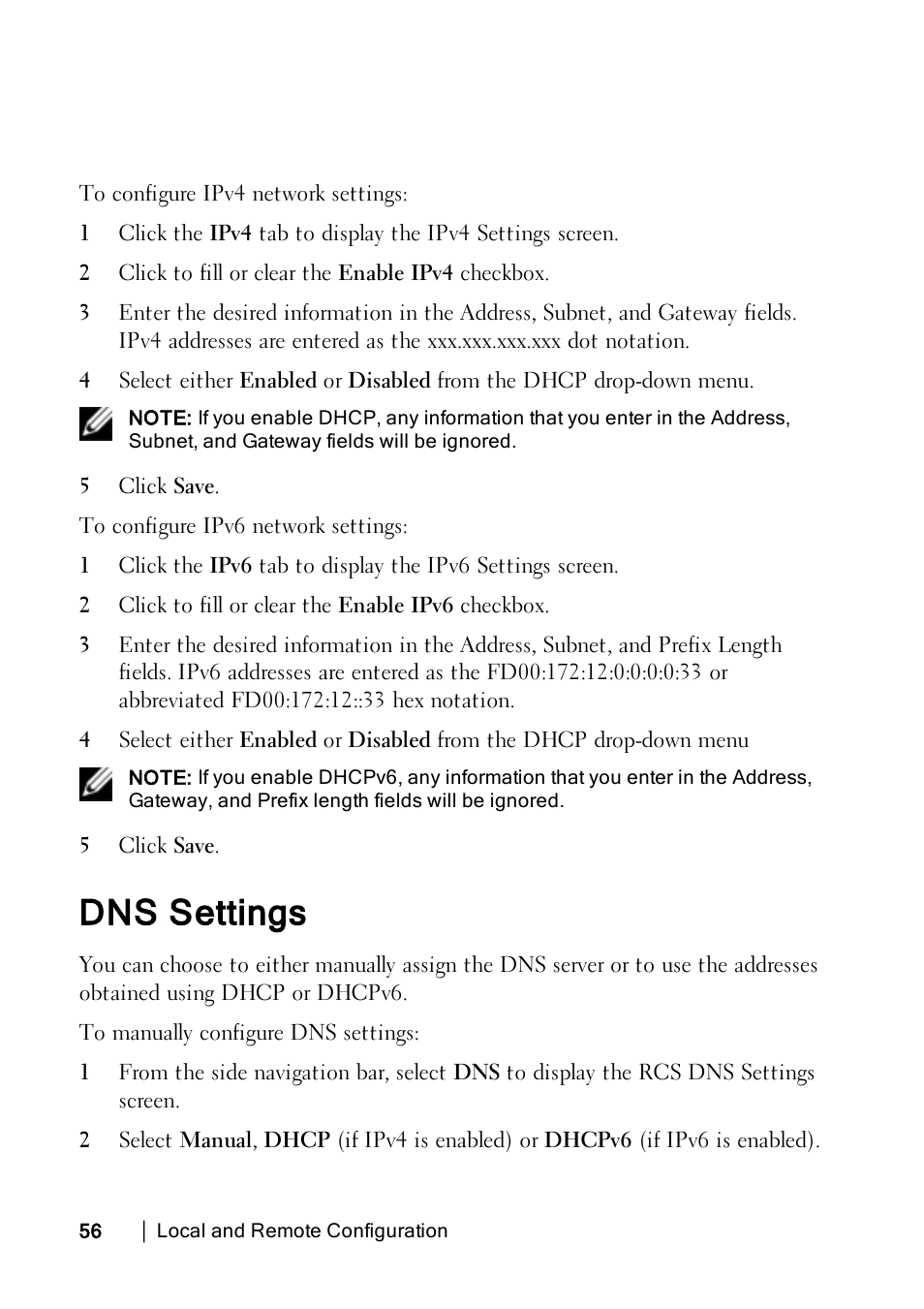 Dns settings | Dell KVM 2162DS User Manual | Page 66 / 188