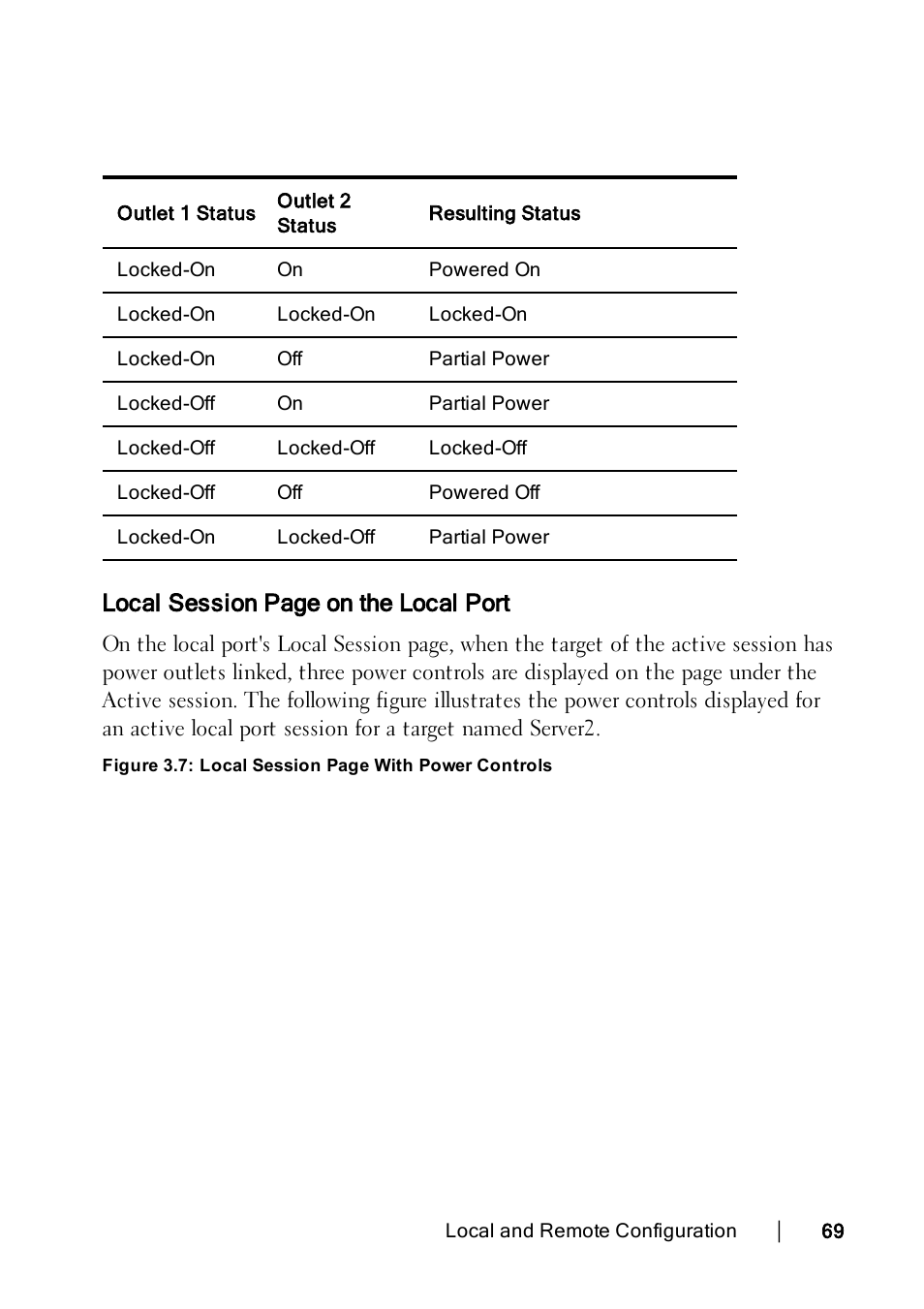 Local session page on the local port | Dell KVM 2162DS User Manual | Page 79 / 188