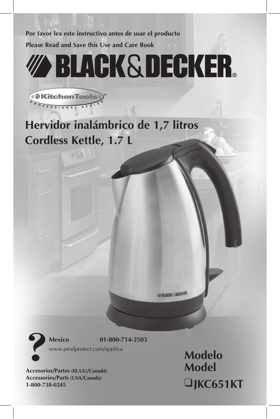 Black & Decker JKC651KT User Manual | 9 pages