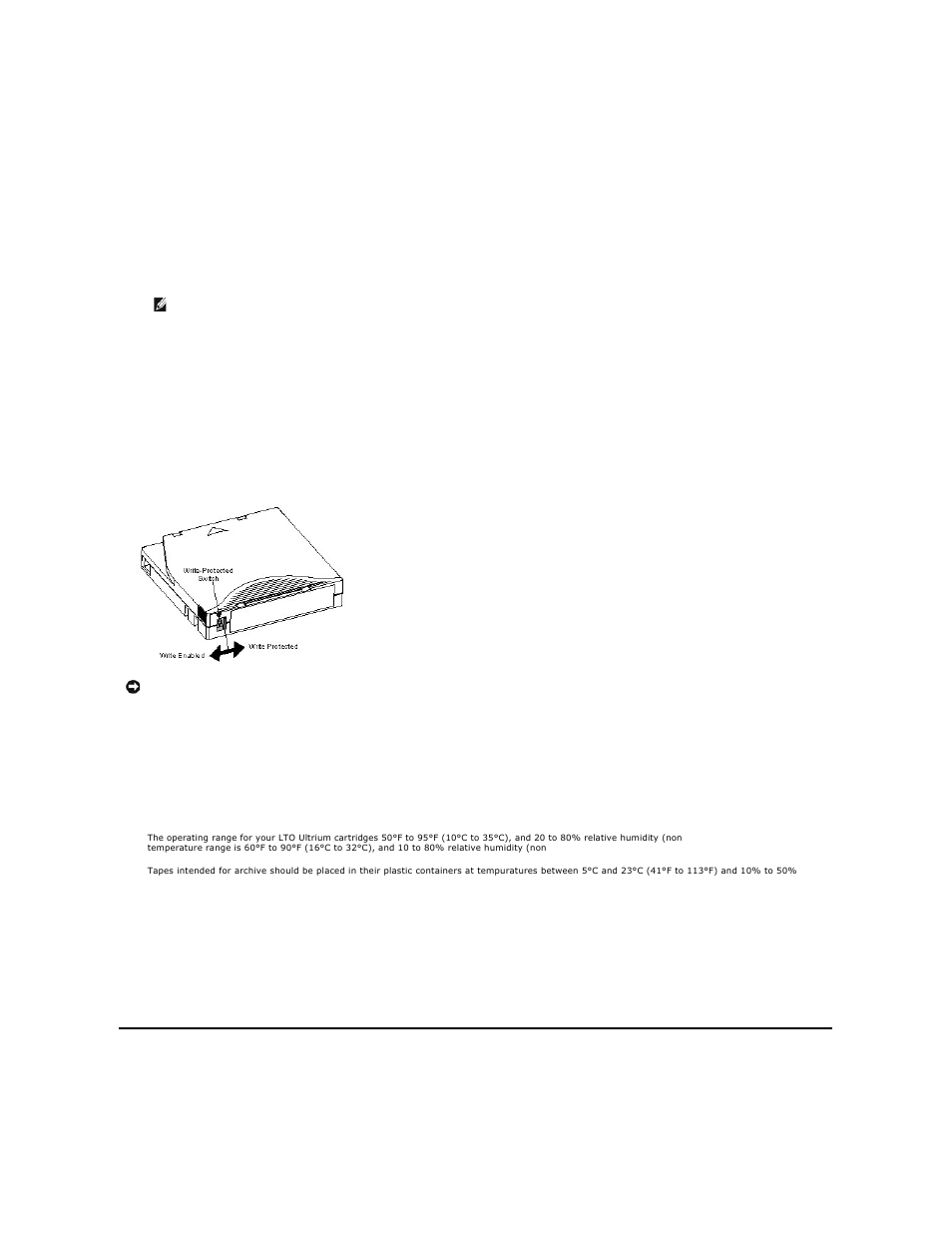 Cleaning the tape drive, Cleaning, The tape drive | If a particular cartridge | Dell PowerVault 122T LTO (Autoloader) User Manual | Page 36 / 41