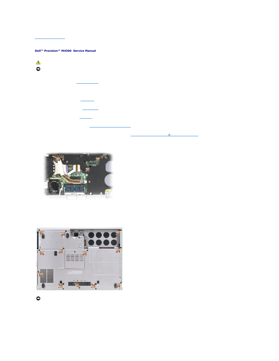 Palm rest | Dell Precision M4300 (Mid 2007) User Manual | Page 35 / 42