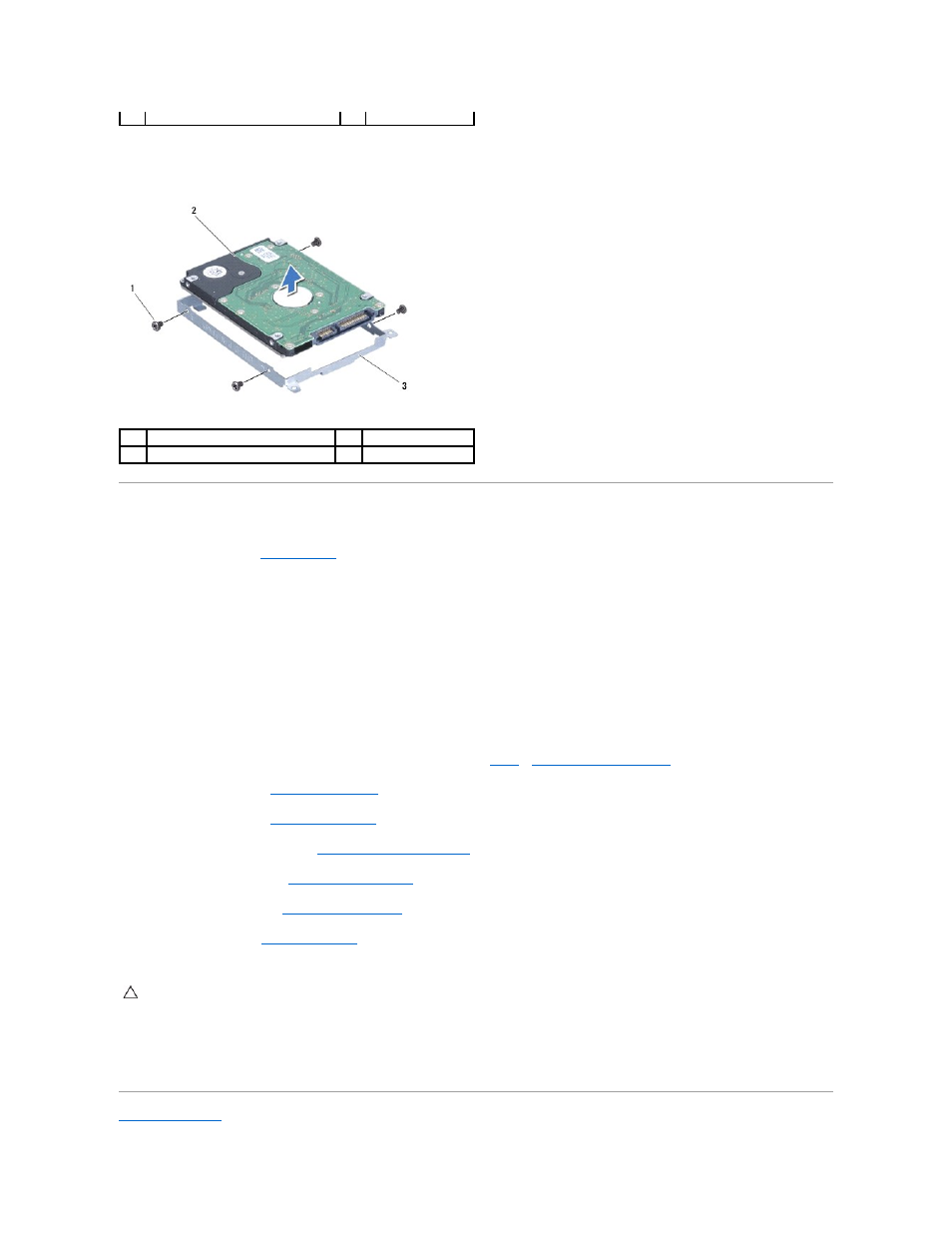 Replacing the hard drive | Dell Inspiron 1464 (Early 2010) User Manual | Page 29 / 53