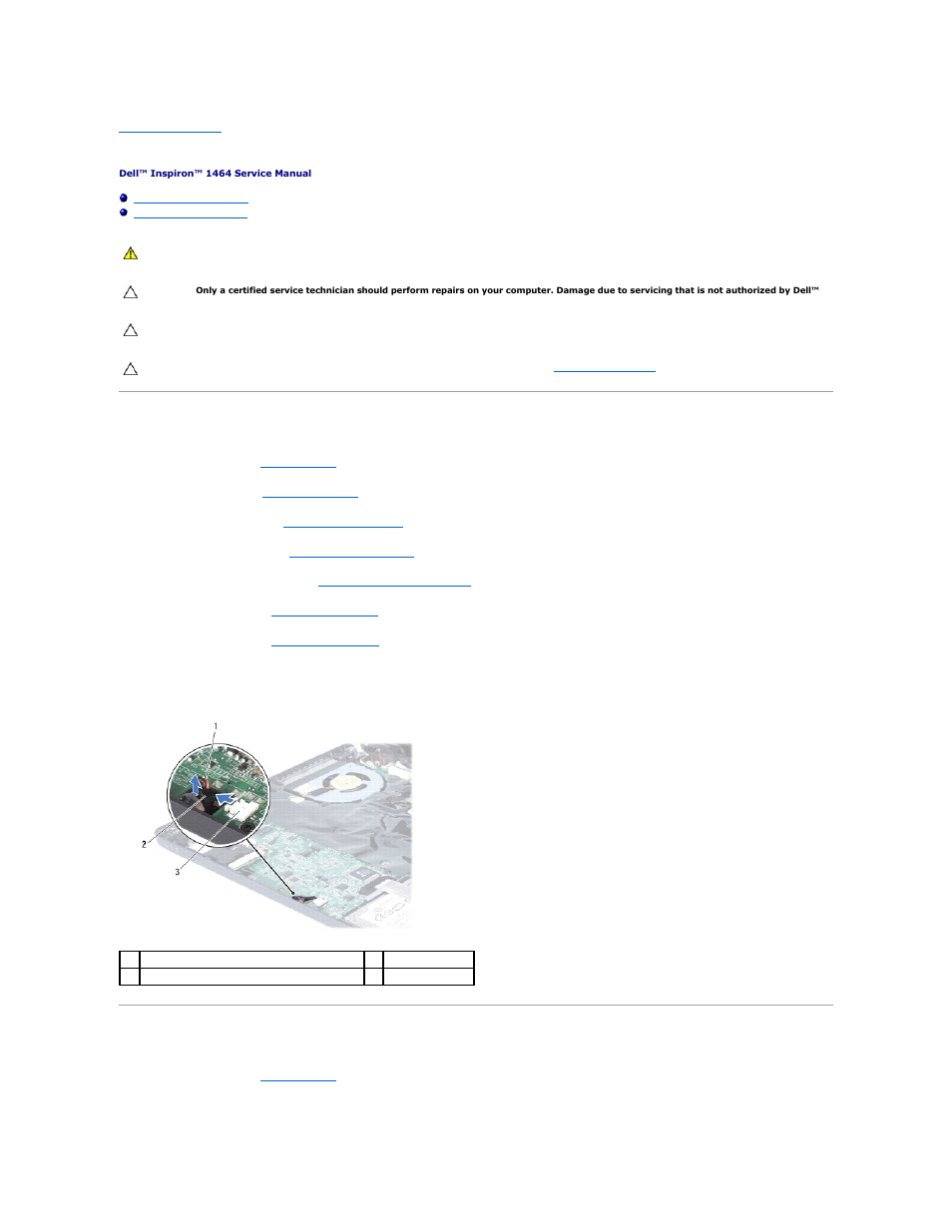 Microphone, Removing the microphone, Replacing the microphone | Dell Inspiron 1464 (Early 2010) User Manual | Page 37 / 53