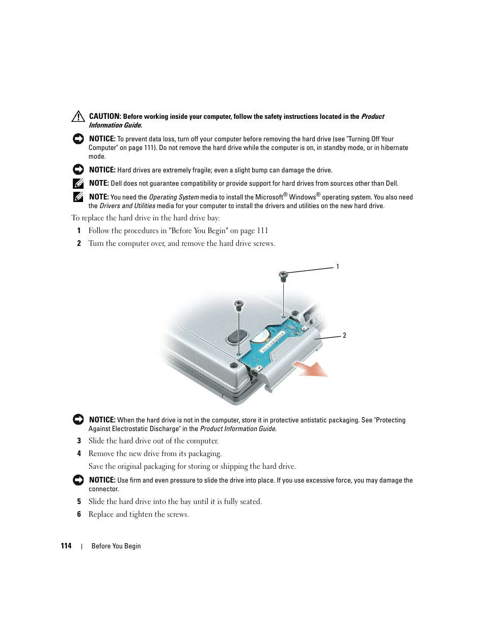 Dell Latitude D531 (Mid 2007) User Manual | Page 114 / 162