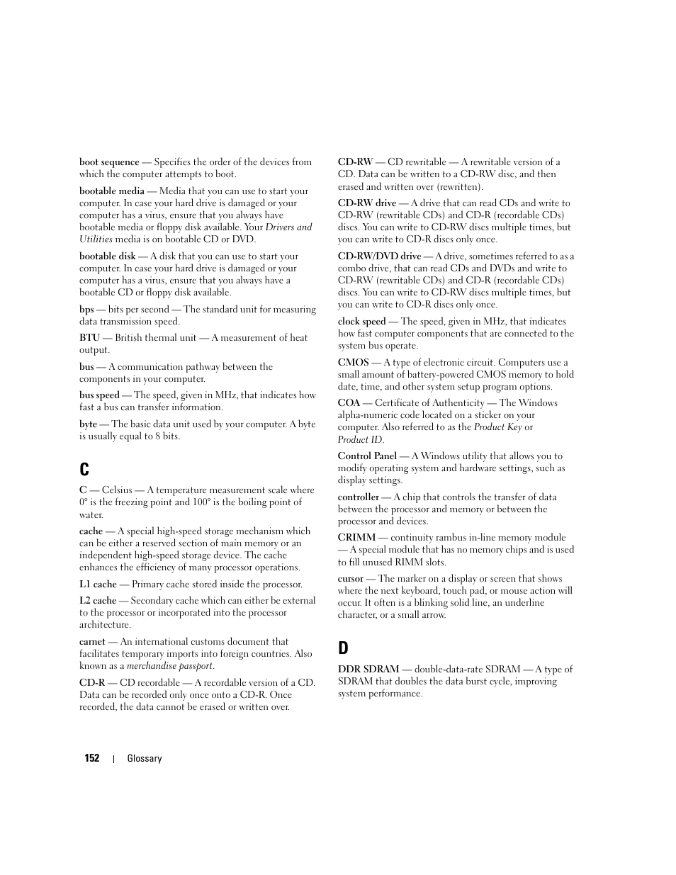 Dell Latitude D531 (Mid 2007) User Manual | Page 152 / 162