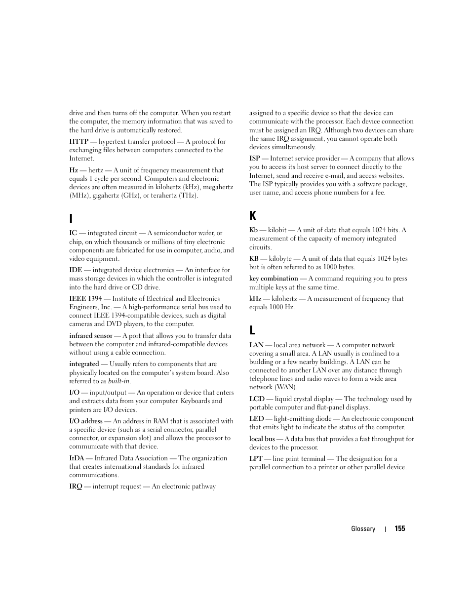 Dell Latitude D531 (Mid 2007) User Manual | Page 155 / 162