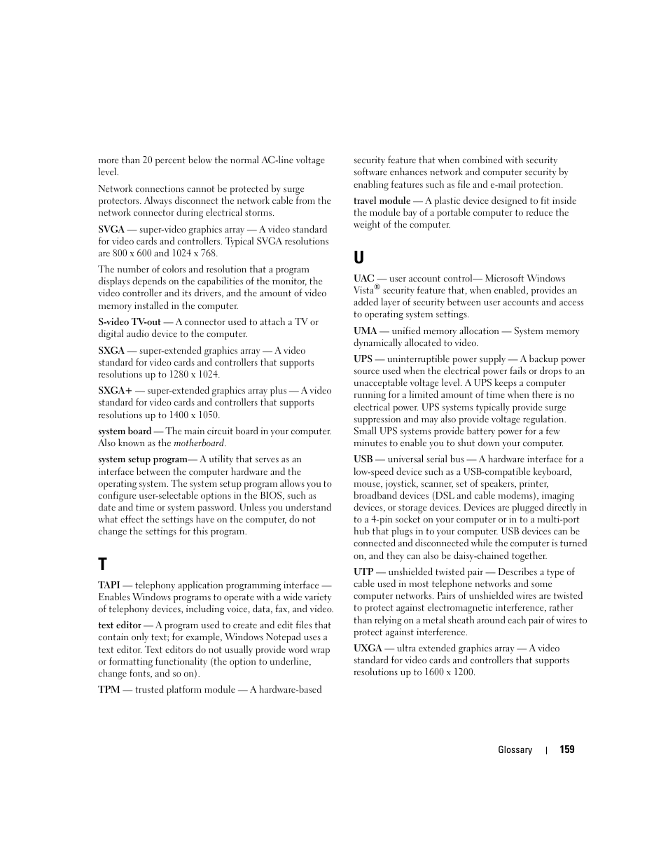 Dell Latitude D531 (Mid 2007) User Manual | Page 159 / 162
