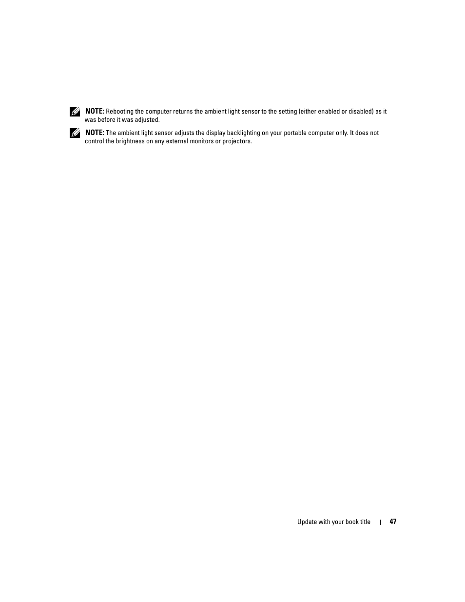Dell Latitude D531 (Mid 2007) User Manual | Page 47 / 162