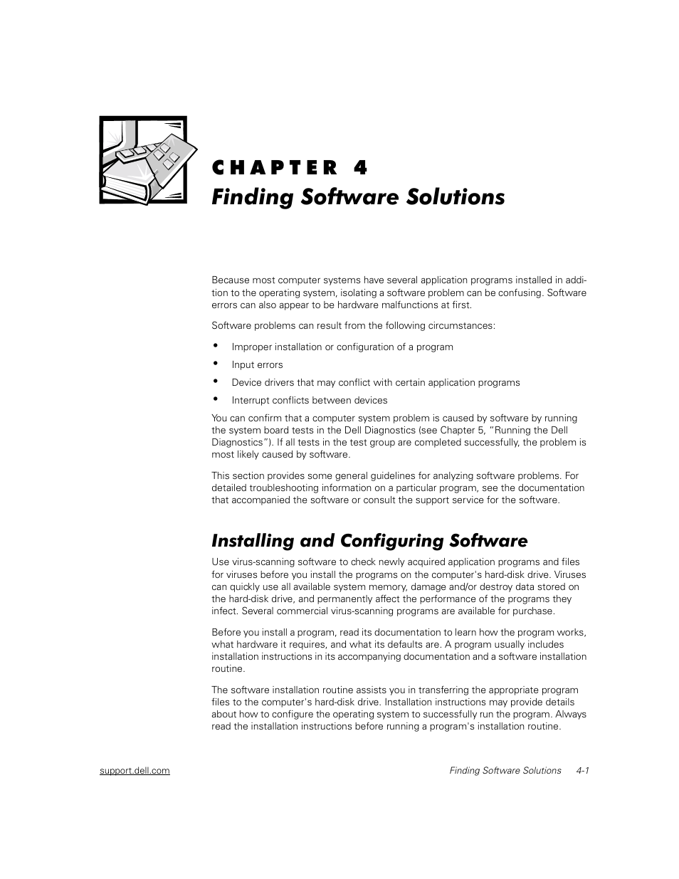 6741uc40, Finding software solutions, Installing and configuring software | Dell PowerEdge 2450 User Manual | Page 33 / 166