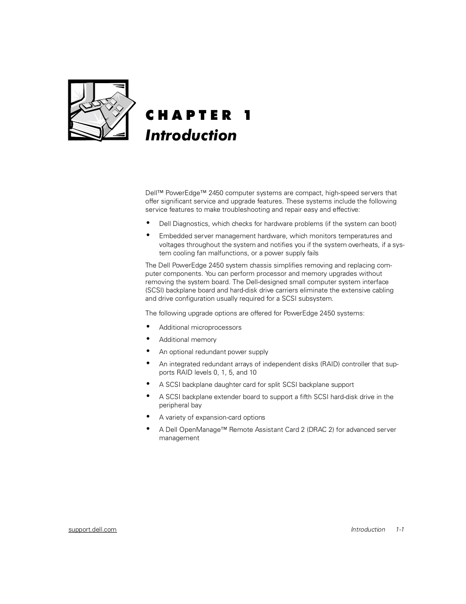 6741uc10, Introduction | Dell PowerEdge 2450 User Manual | Page 9 / 166