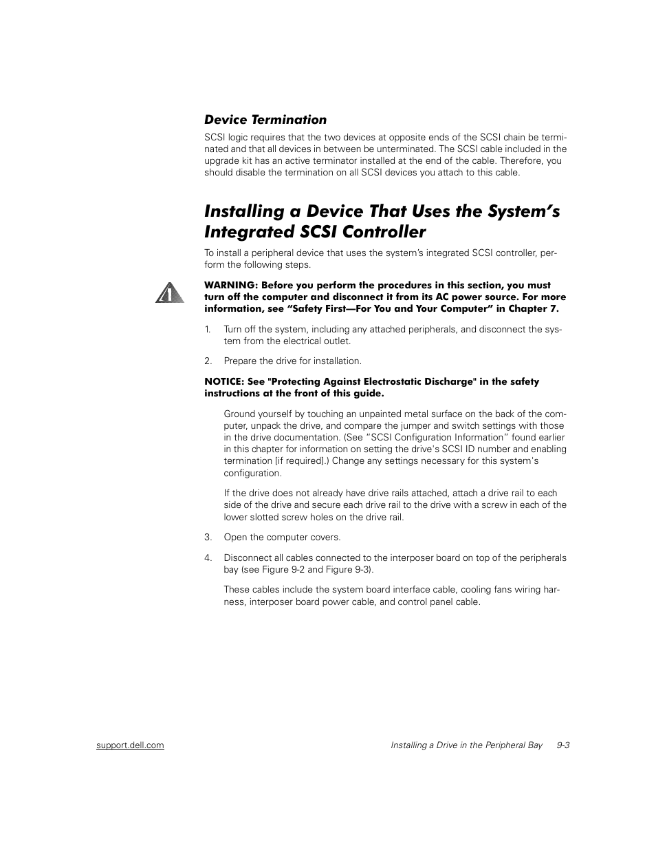 Device termination | Dell PowerEdge 2450 User Manual | Page 95 / 166