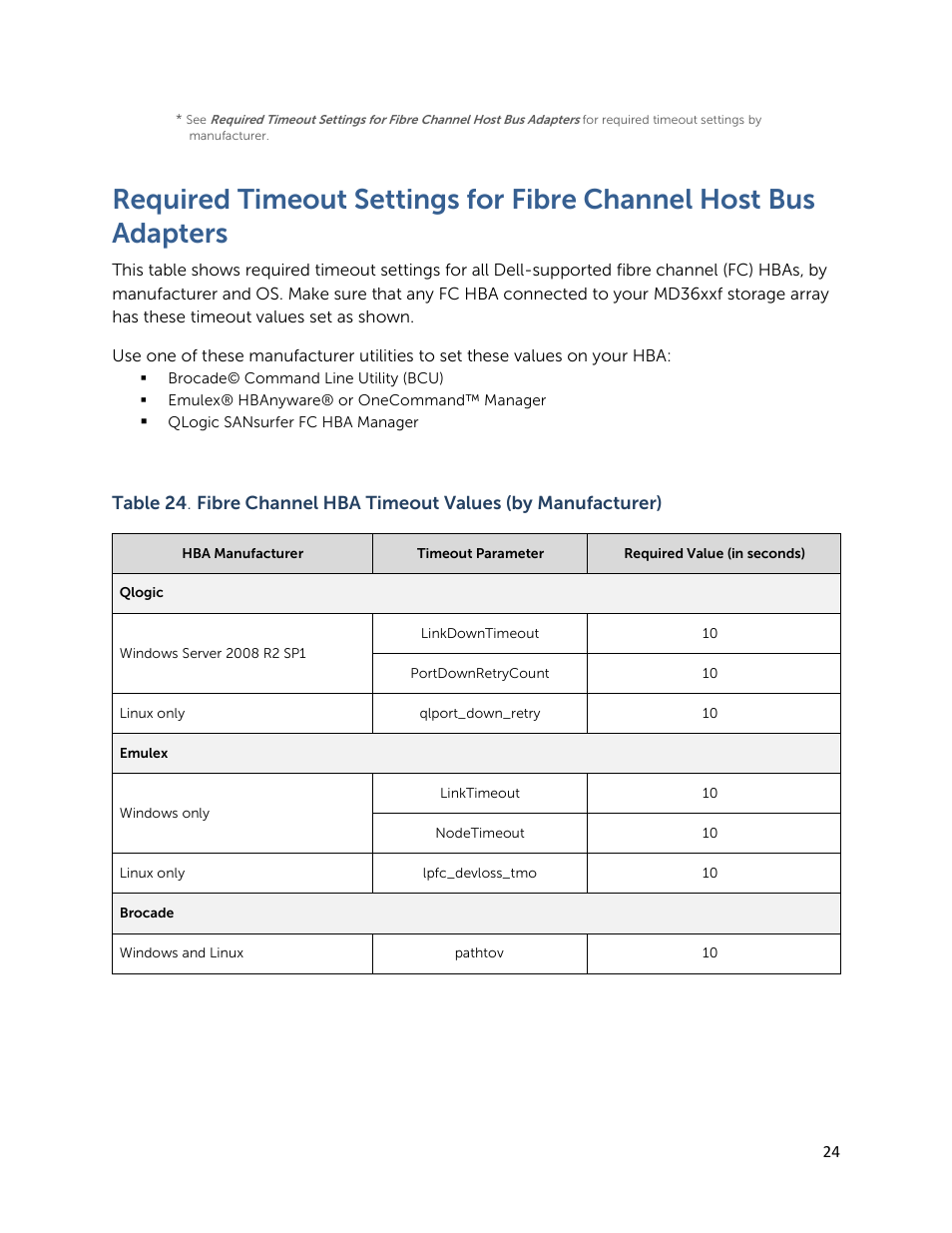 Dell PowerVault MD3260 User Manual | Page 24 / 28