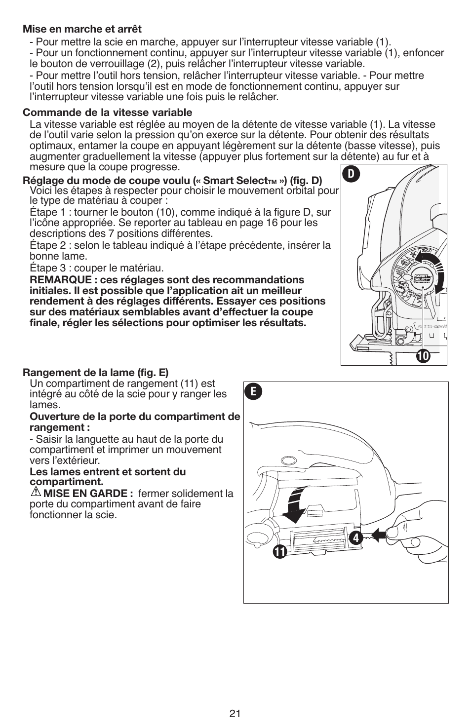 Black & Decker JS670V User Manual | Page 21 / 42