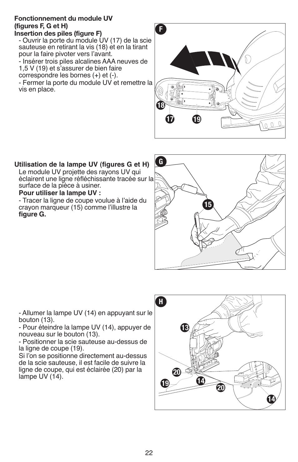 Black & Decker JS670V User Manual | Page 22 / 42