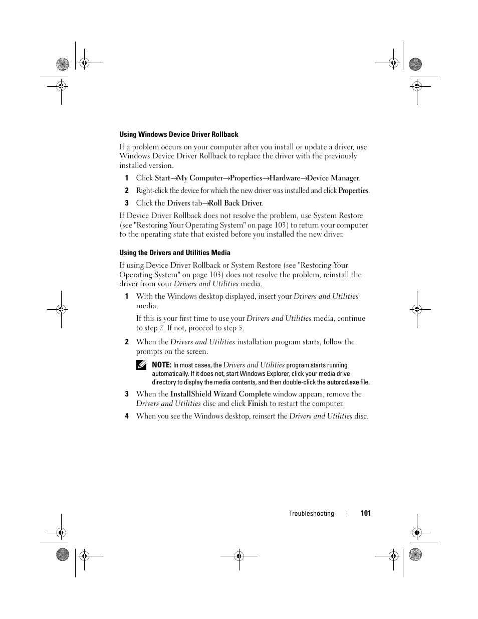 Dell Vostro 500 (Mid 2009) User Manual | Page 101 / 170