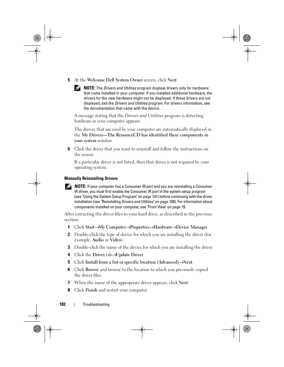 Dell Vostro 500 (Mid 2009) User Manual | Page 102 / 170