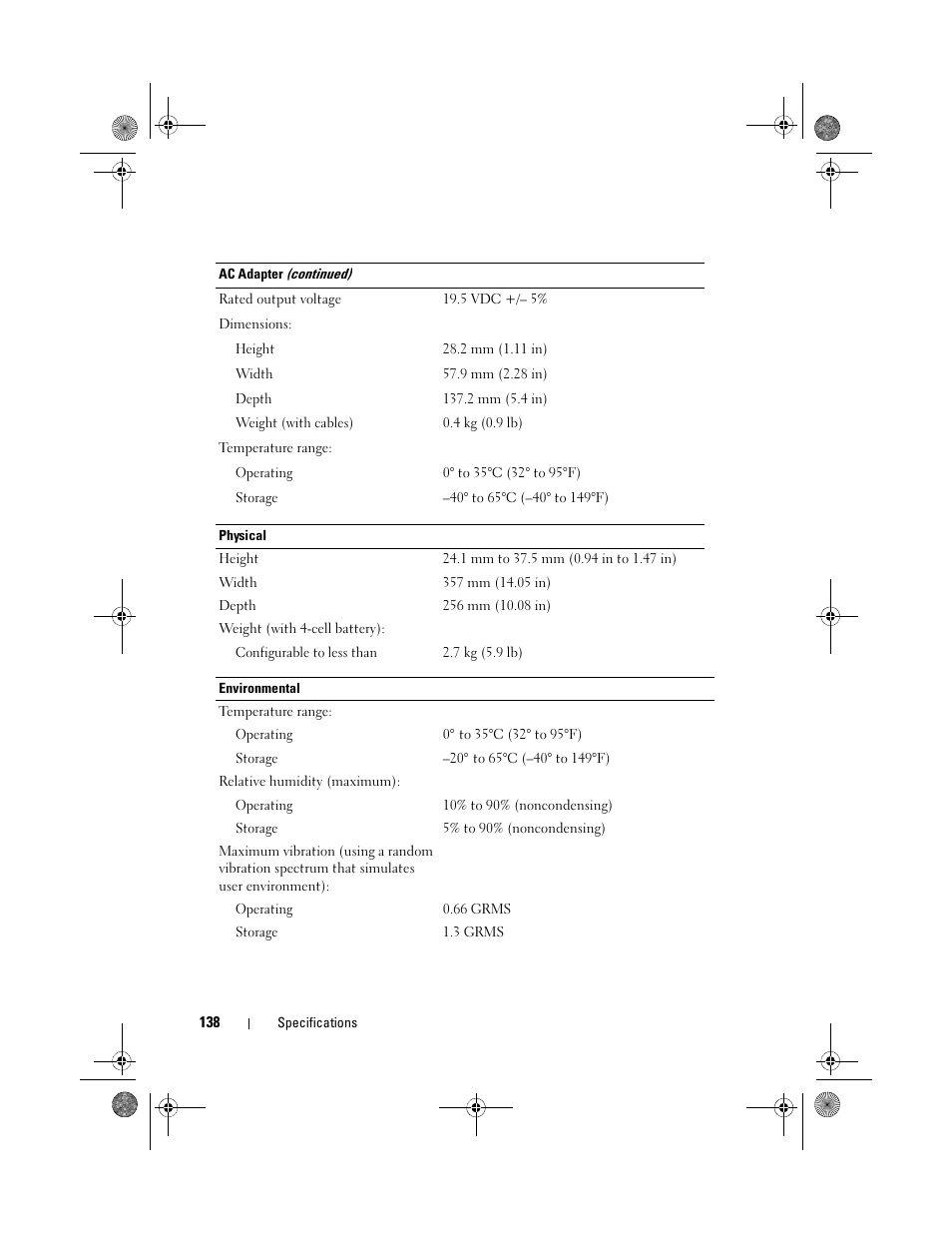 Dell Vostro 500 (Mid 2009) User Manual | Page 138 / 170