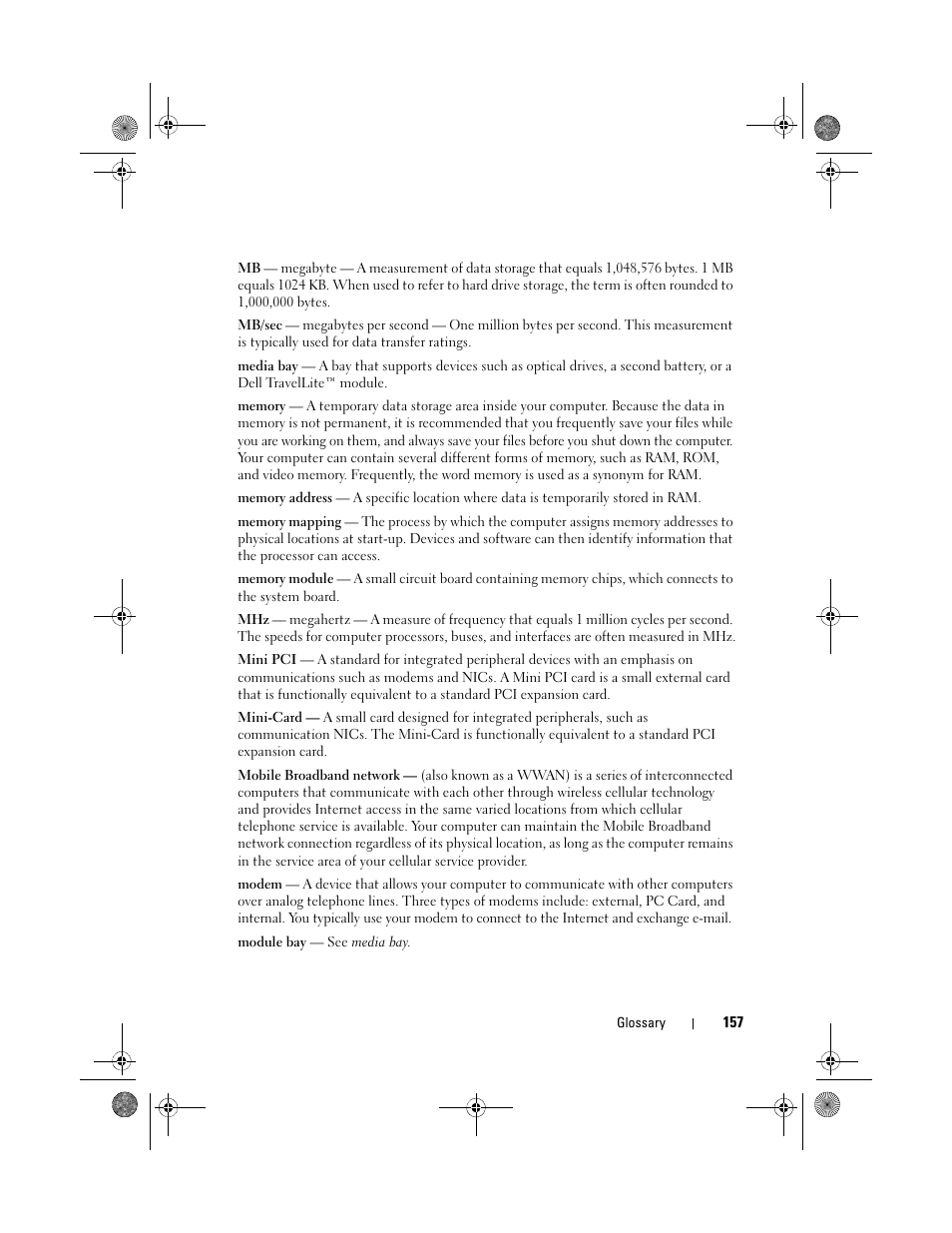 Dell Vostro 500 (Mid 2009) User Manual | Page 157 / 170